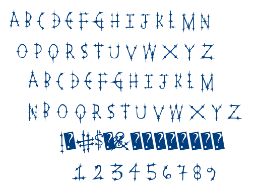 Pleasure Castle font