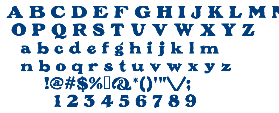 Plymouth font