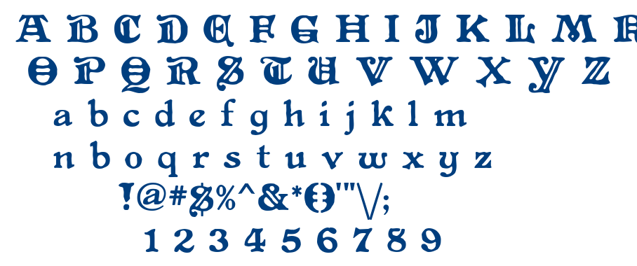 Primitive font