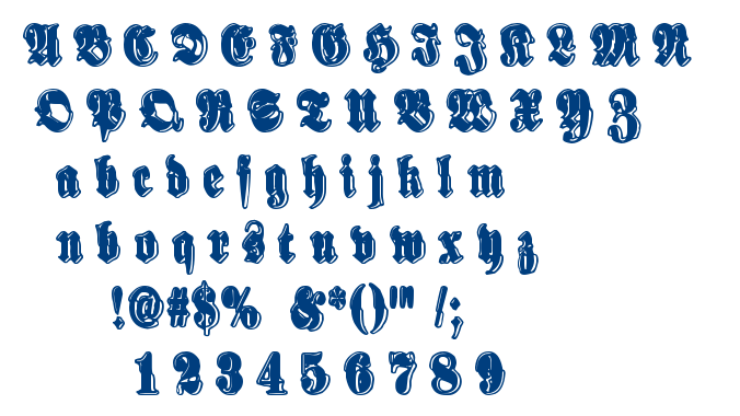 Sinisenharmaa Perkele font