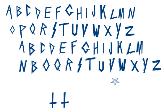 Slaytanic font