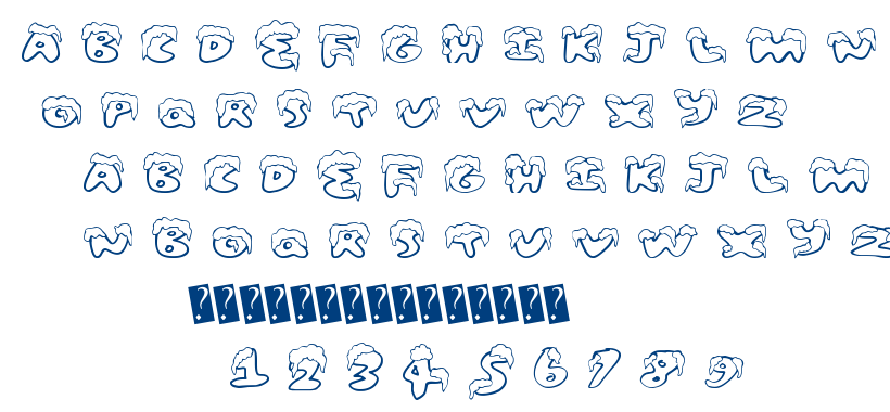 Snow Frosting font