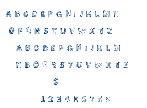 Some Lines font