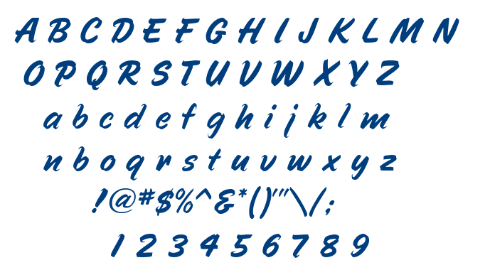 Speedline font