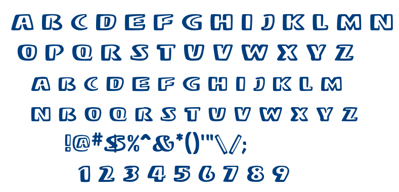 Stereo MF font