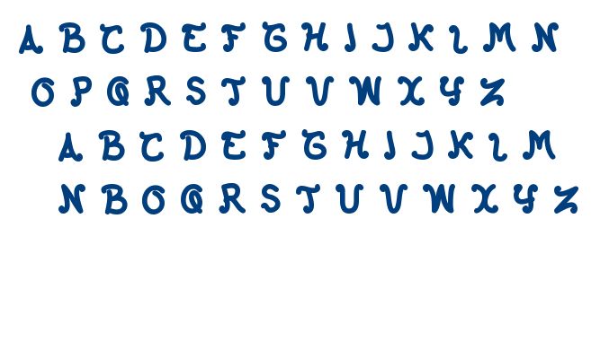 the happy face return font