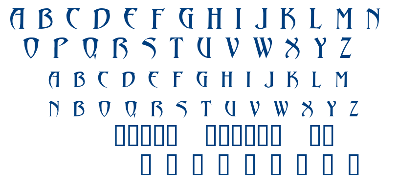 Abaddon font