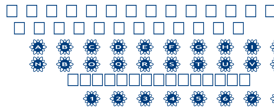 alphashapes flowers 2 font