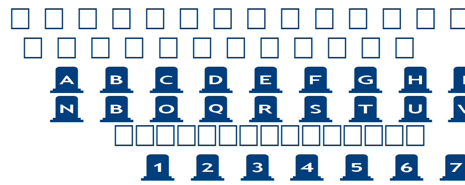 alphashapes gravestones font
