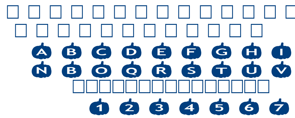 alphaahapes pumpkins font