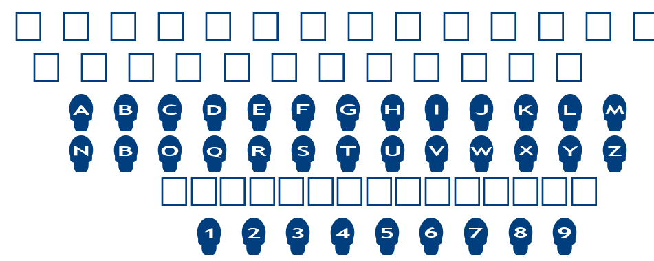 alphaahapes skulls font