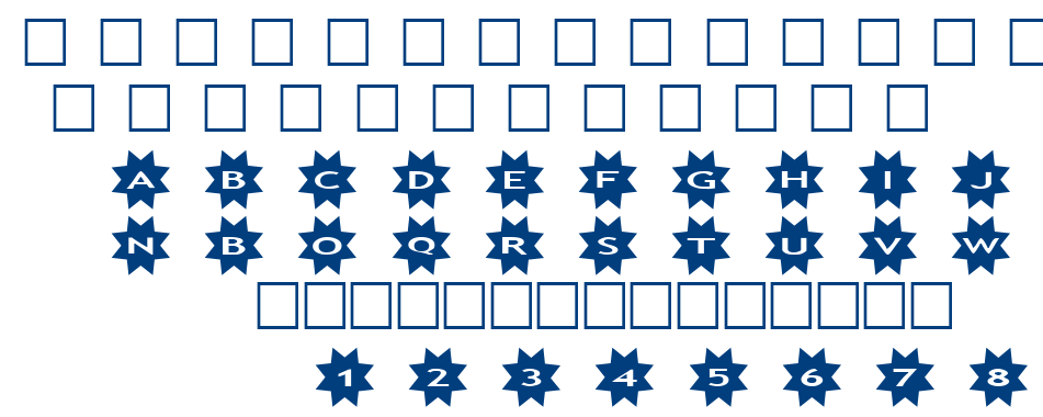 alphaahapes stars 3 font