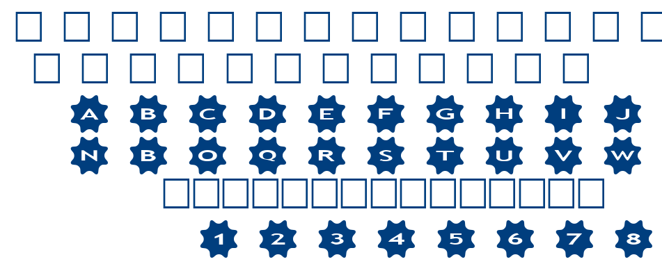 alphaahapes stars 4 font