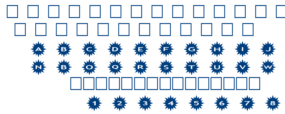 alphashapes sunshine font