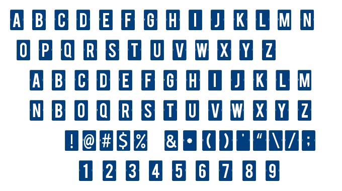 Calendar Note TFB font