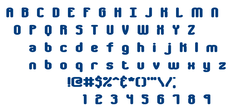 Chumbly BRK font