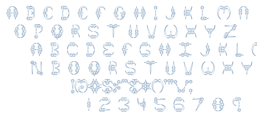 Claw font