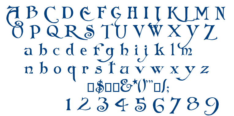 Folkard font