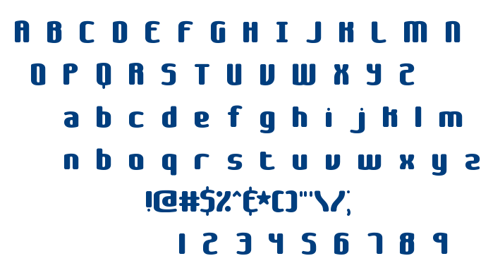 Galapogos BRK font