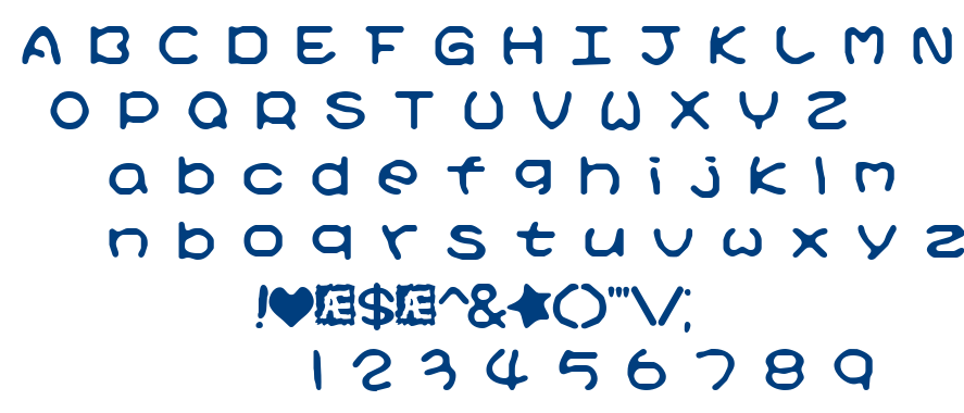 Kirby No Kira Kizzu font