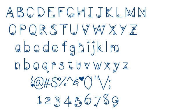 LoveNess Three[ font