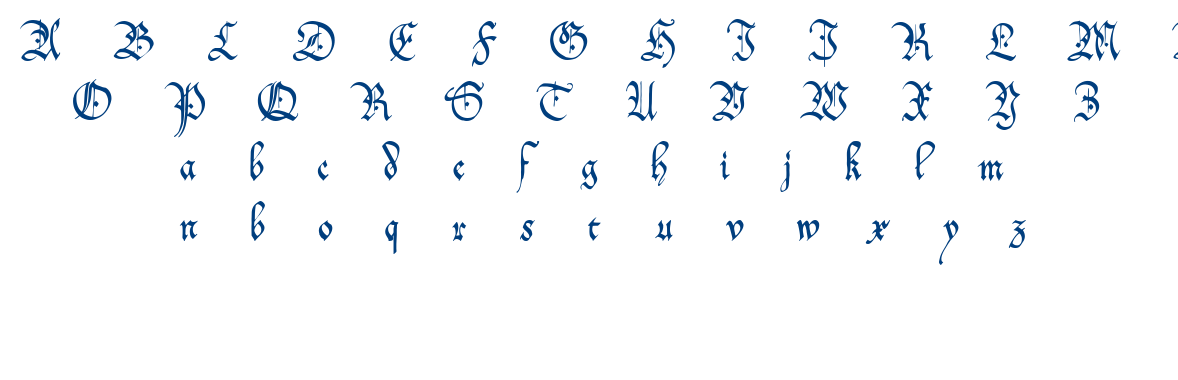 Offenbach Chancery font