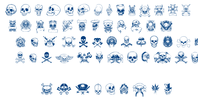 Only Skulls font