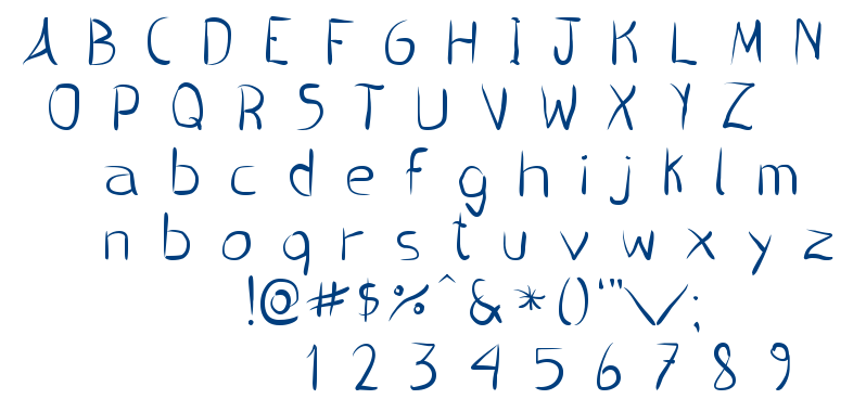 Pincel handwrite font