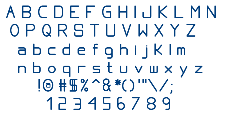 Proportional TFB font