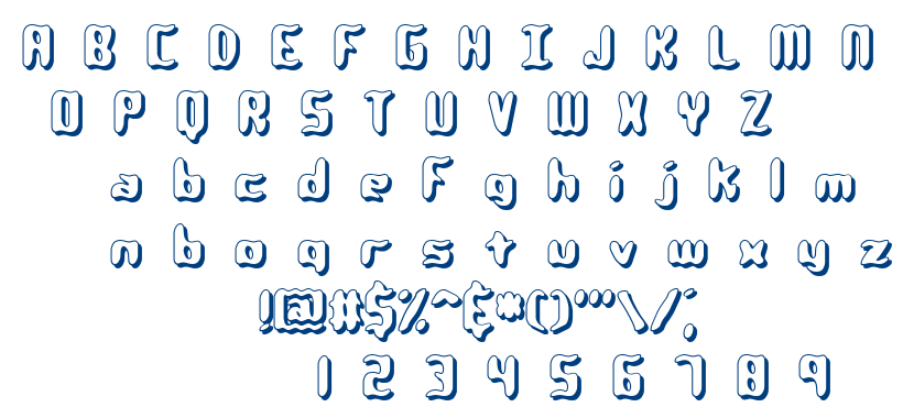 Qlumpy BRK font