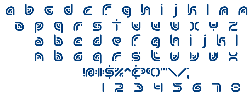 Sequence font