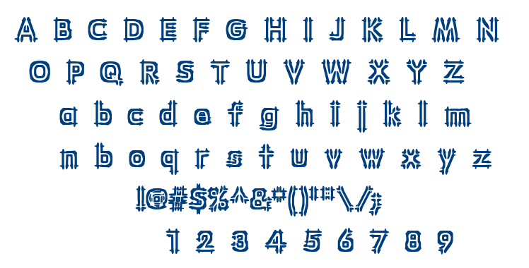 Wincing BRK font