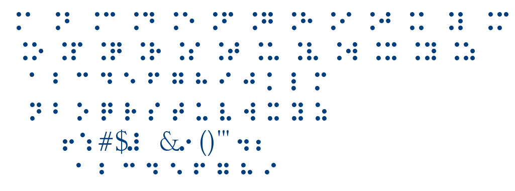 Braille Type font