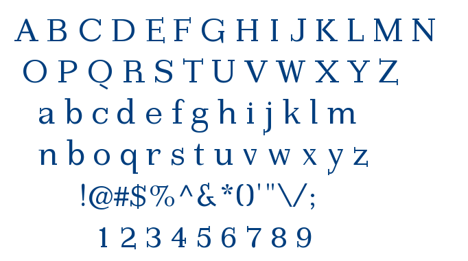 Imperium Serif font