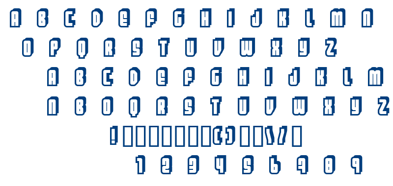 Letters font