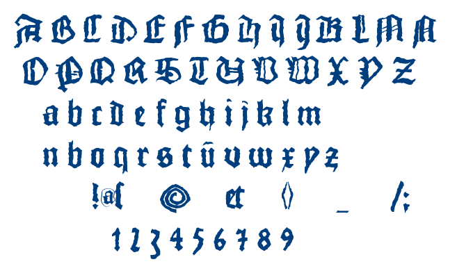 Monks Writing font