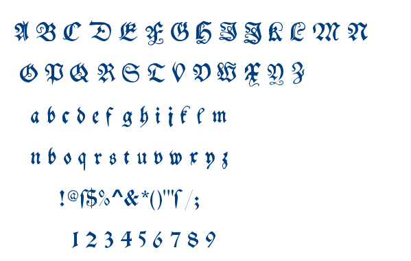 My Electronic Schwabach font
