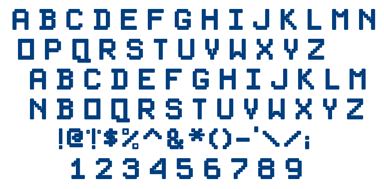 PixelSplitter font