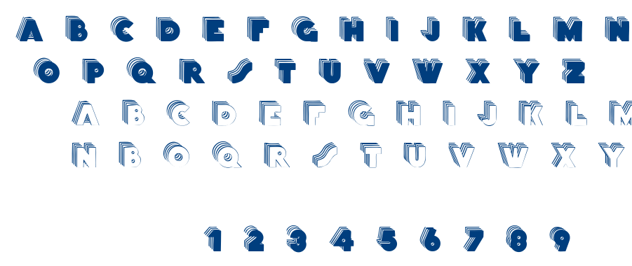Stackcaps font
