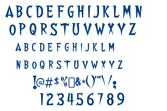 Walshes font