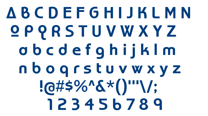 World of Water font