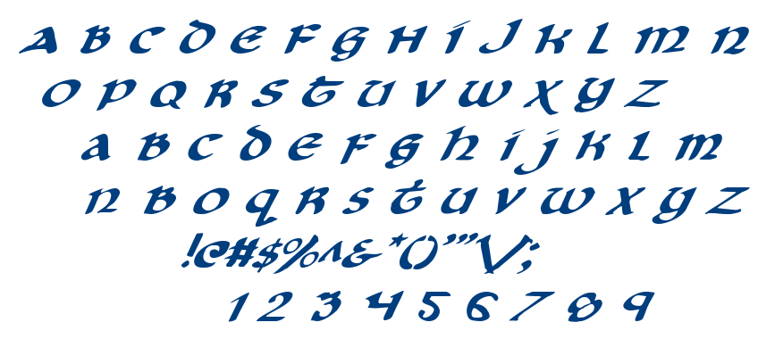Cry Uncial font