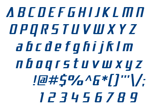 SF Electrotome font