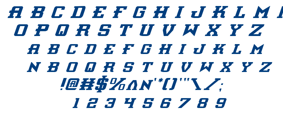 Interceptor font