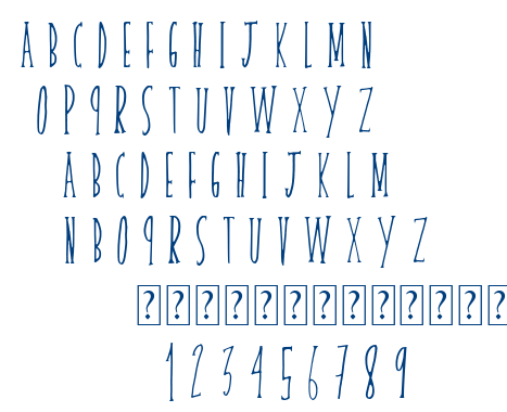 Skinny Serif font