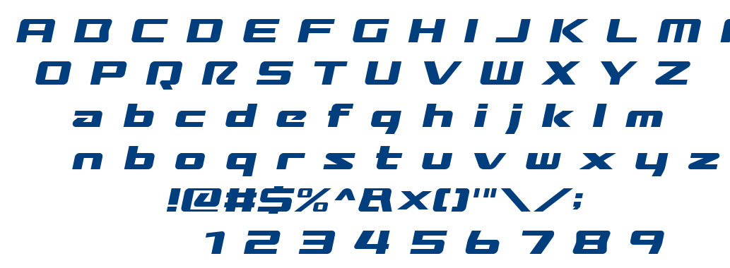Broadband font