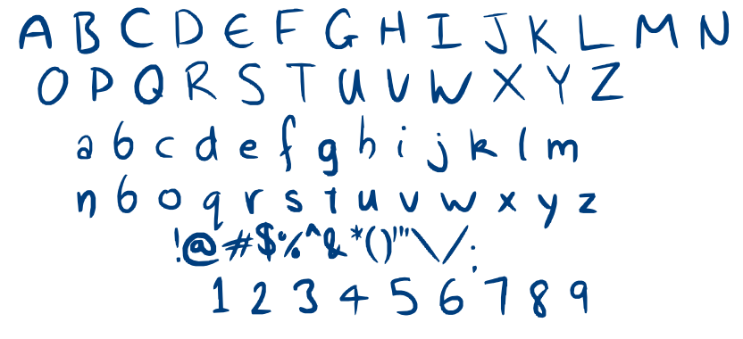 My awesomness handwriting font
