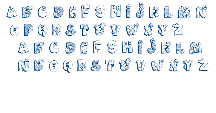 SillySet font