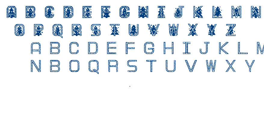 Xmas Tree II font