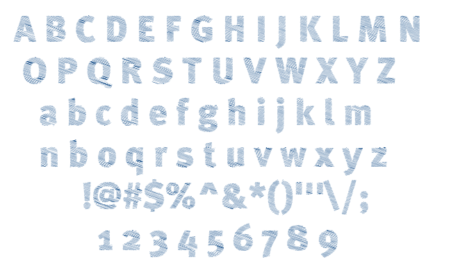 A Bebedera font